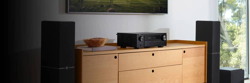 Denon AVR-X1800H in a home theater setup