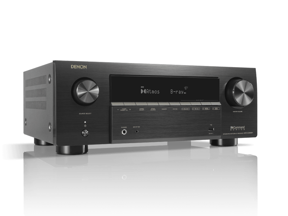 Denon AVR-X2900H AV receiver, alternate view
