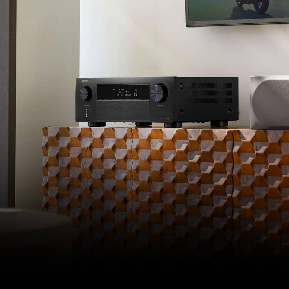 Denon AVR-X4800H AV receiver, alternate view