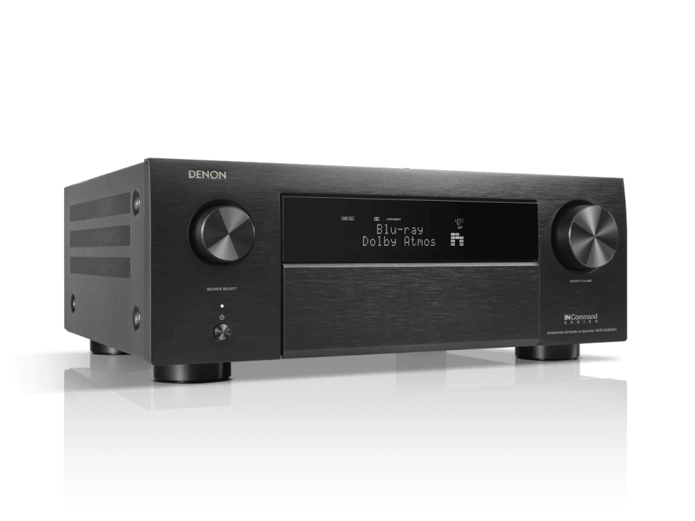 Denon AVR-X4800H AV receiver, alternate view