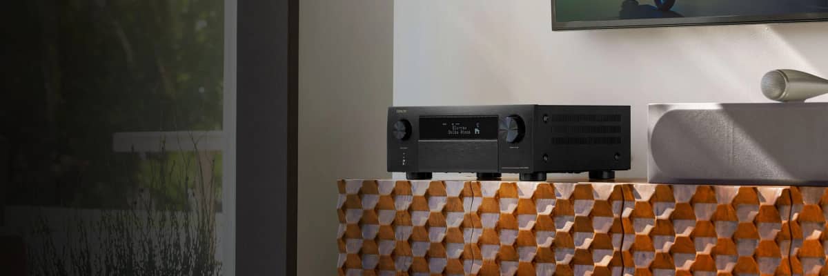 Denon AVR-X4800H AV receiver, front view