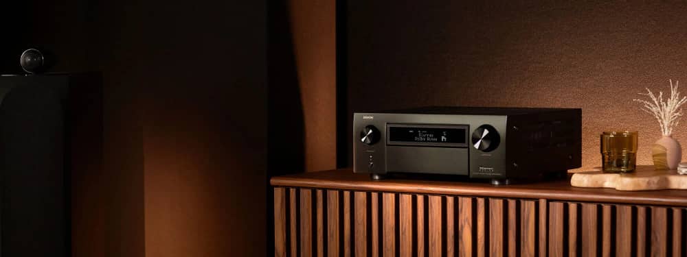 Denon AVR-X6800H AV receiver, alternate view