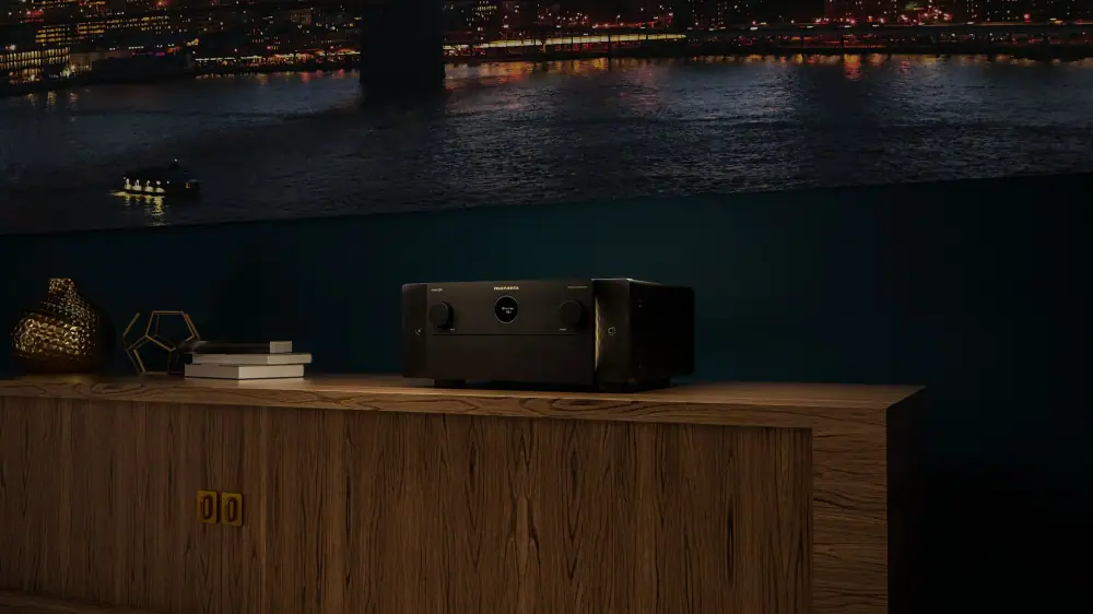 Marantz CINEMA 30 AV receiver in a home theater setup