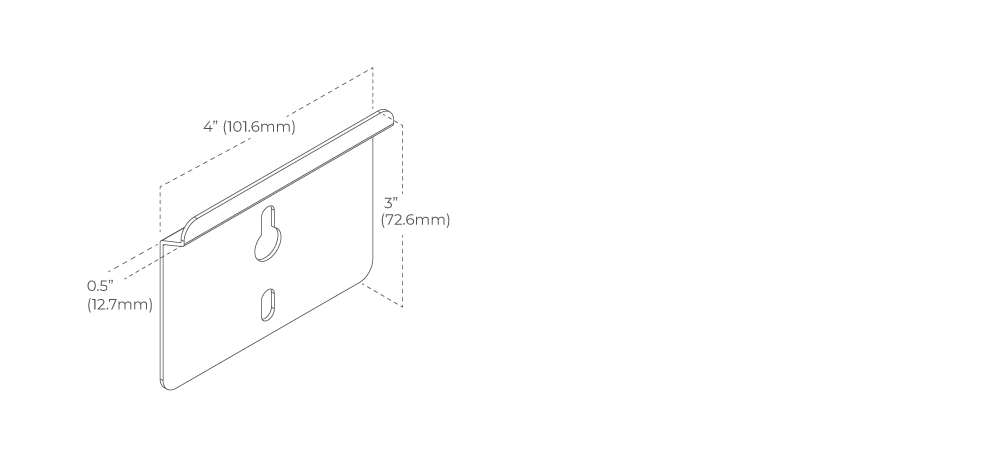 Screen Innovations 1 Fixed specification drawing